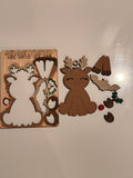 Reindeer pop out ornament diy kit comes