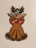 Reindeer pop out ornament diy kit comes